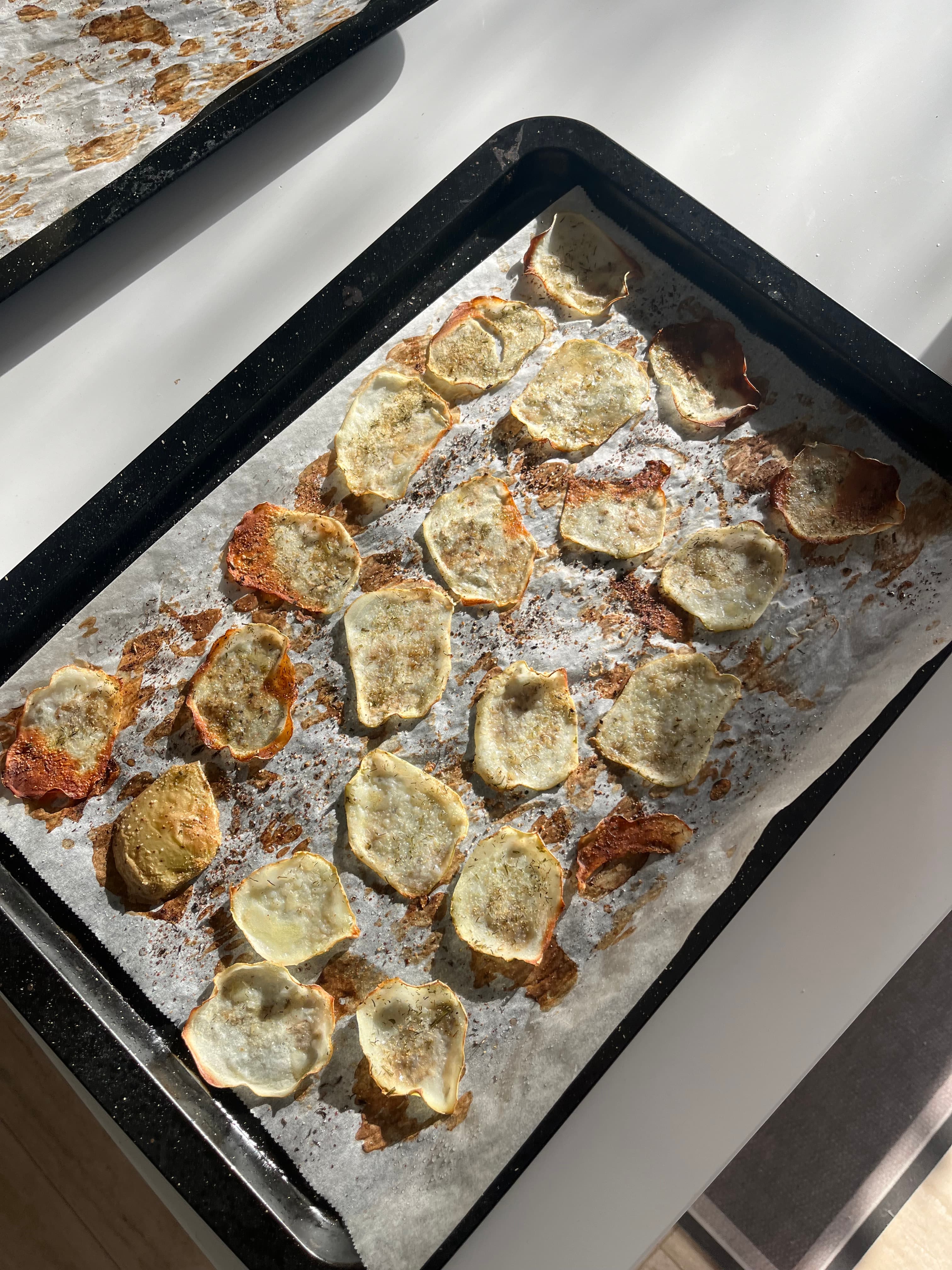 Oven Baked Potato Crisps 